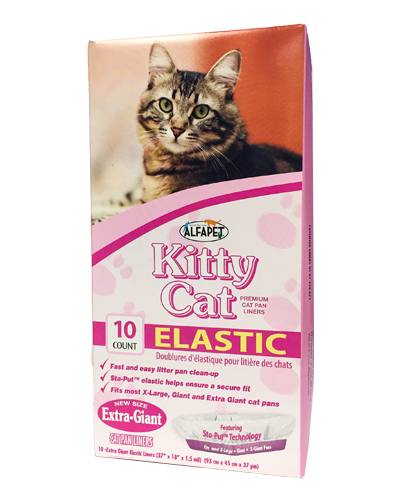 AlfaPet Elastic Kitty Cat Pan Liners